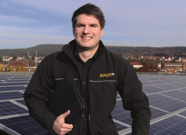 Alexander Schuberth, Energiemanagement-Beauftragter der BAUR-Gruppe