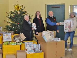 2.088 Lebensmittel-, Drogerie- und Spielwarenartikel: BAUR-Gruppe, BHF und NICI unterstützen Tafeln und AWO mit Spenden im Gesamtwert von rund 7.500 Euro